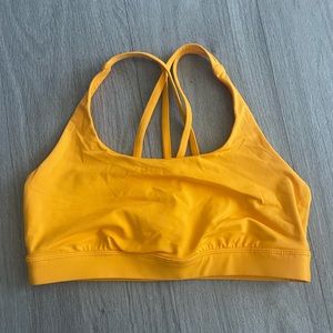 NWOT Lululemon Energy Bra- Orange